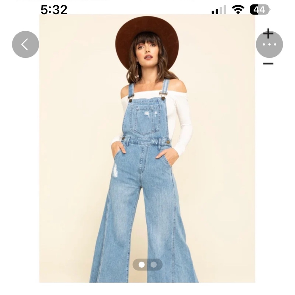 Show Me Your Mumu Women's Carolina Blue San Fran Overalls